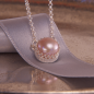 Mobile Preview: Silberkette mit lanvendelfarbener Perle